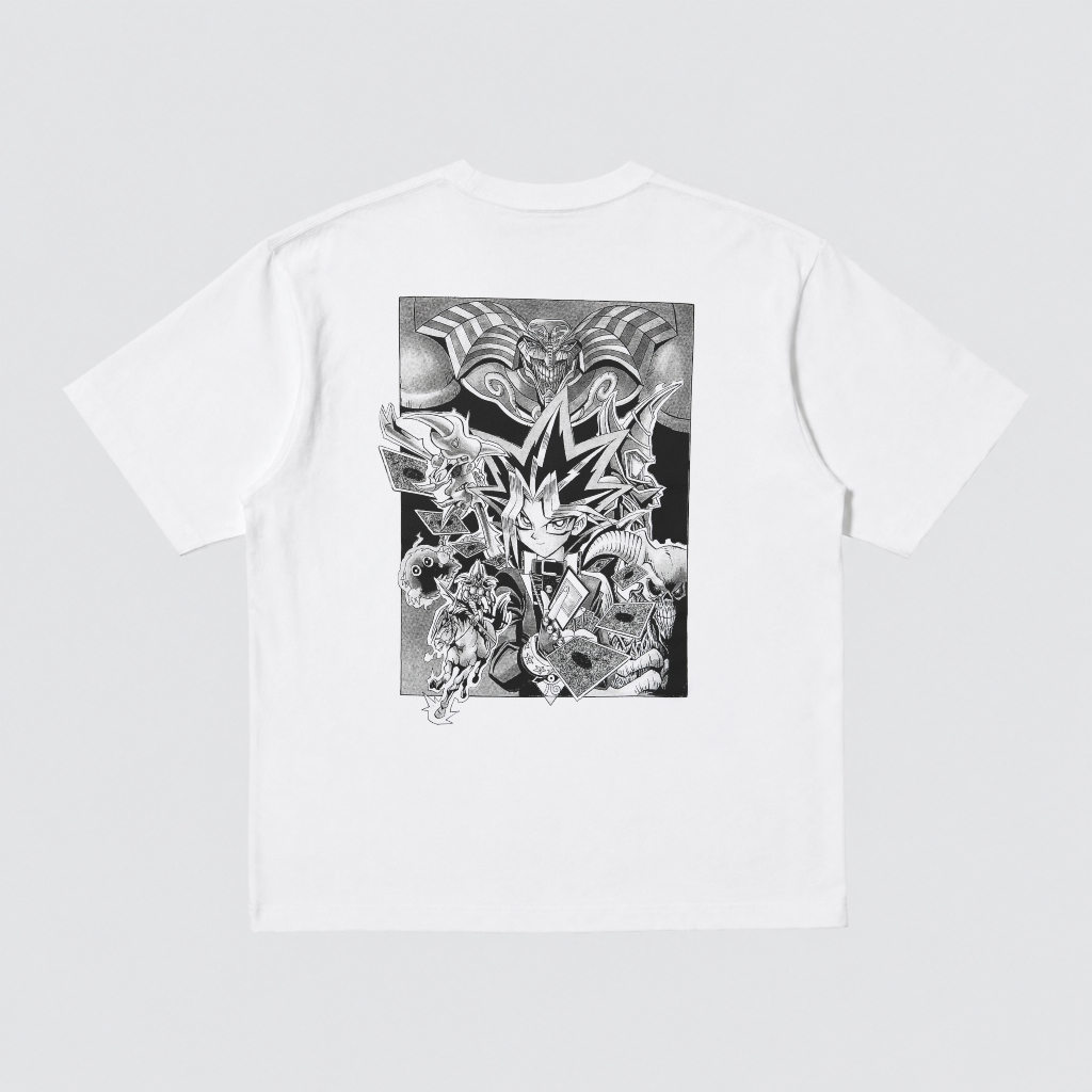 Tshirt Uniqlo x Yu-Gi-Oh (Millennium Puzzle) | UT YuGiOh Kaos Lengan Pendek - Putih