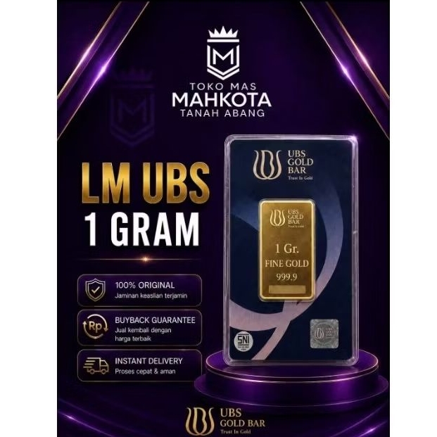 logam mulia ubs gold berat 1gram
