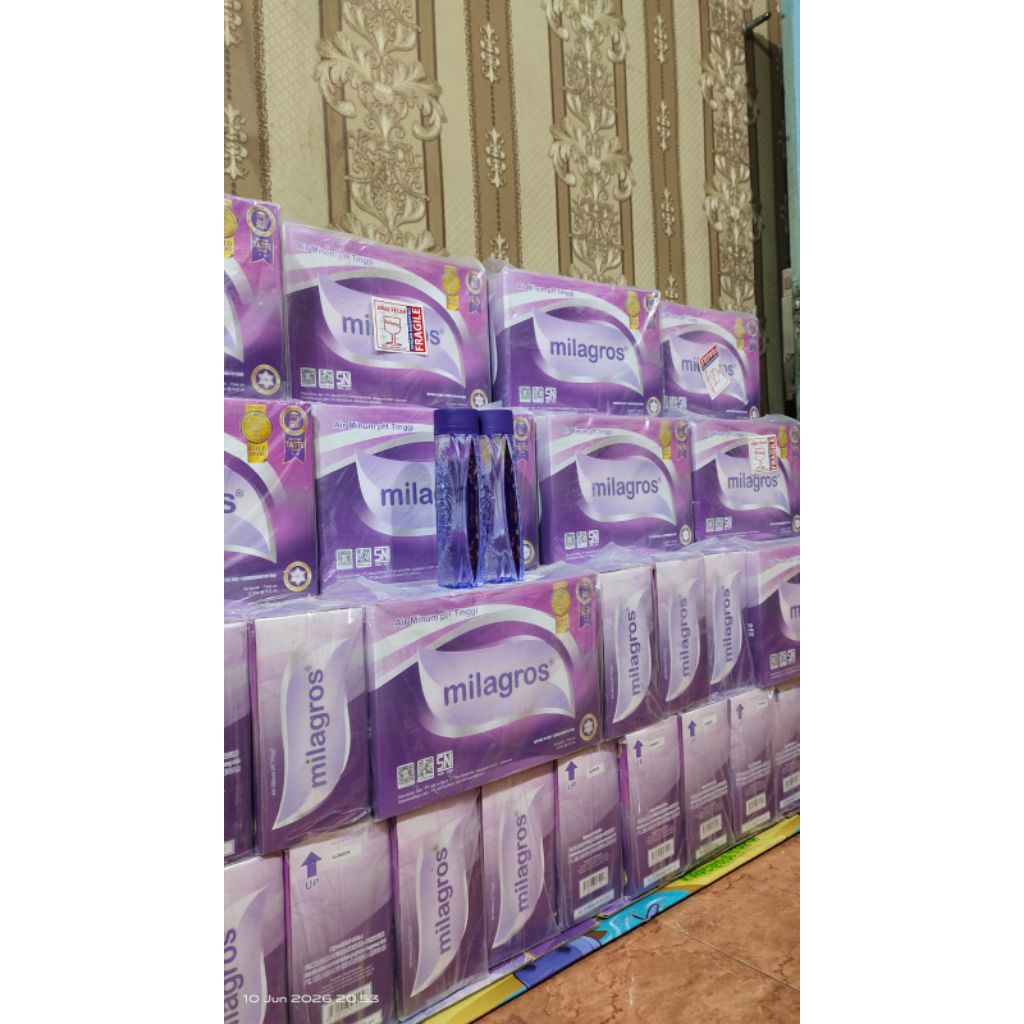 Air Alkali Kesehatan Milagross 1dus isi 12 botol 612ml