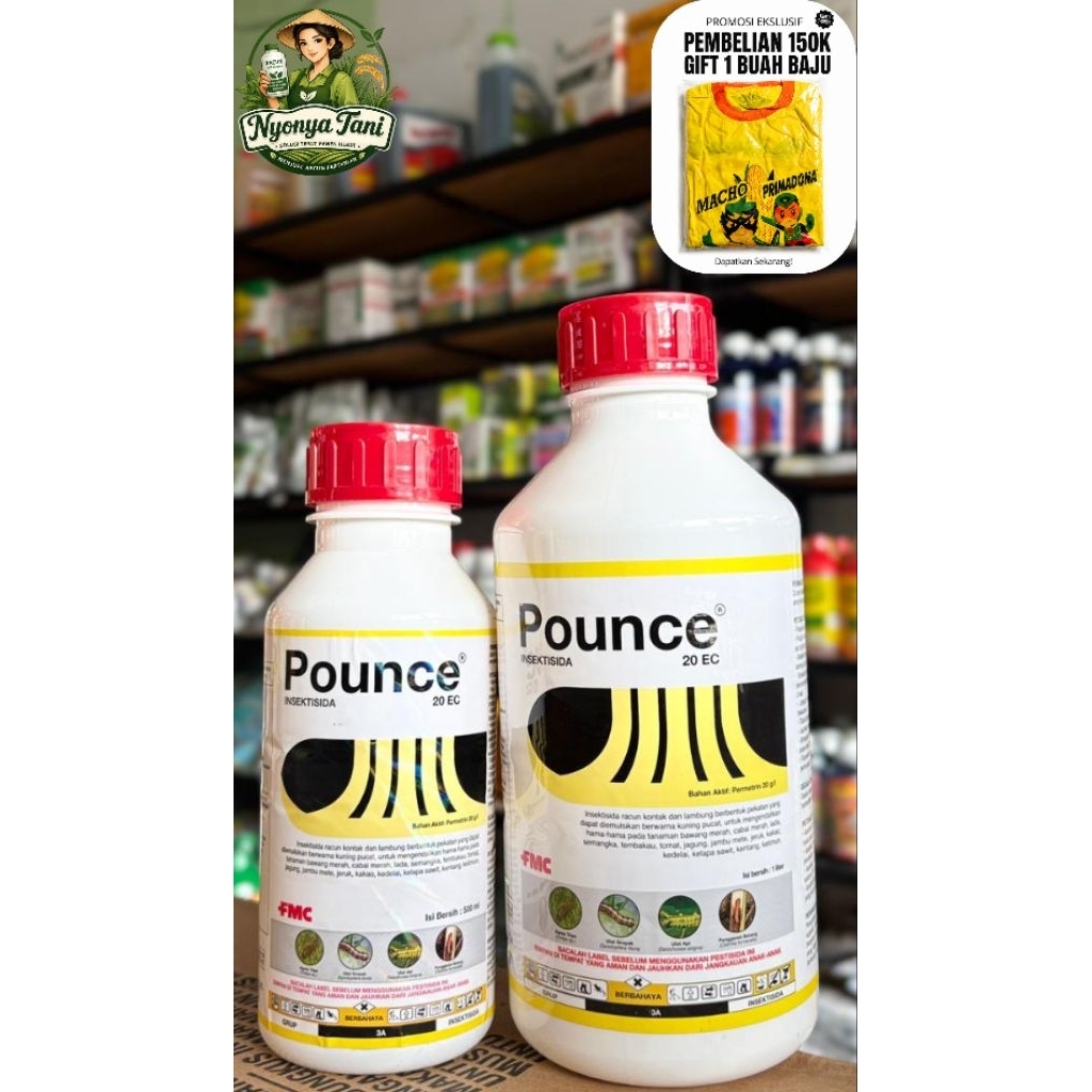 INSECTISIDA POUNCE 20 EC || 500ML || 1L