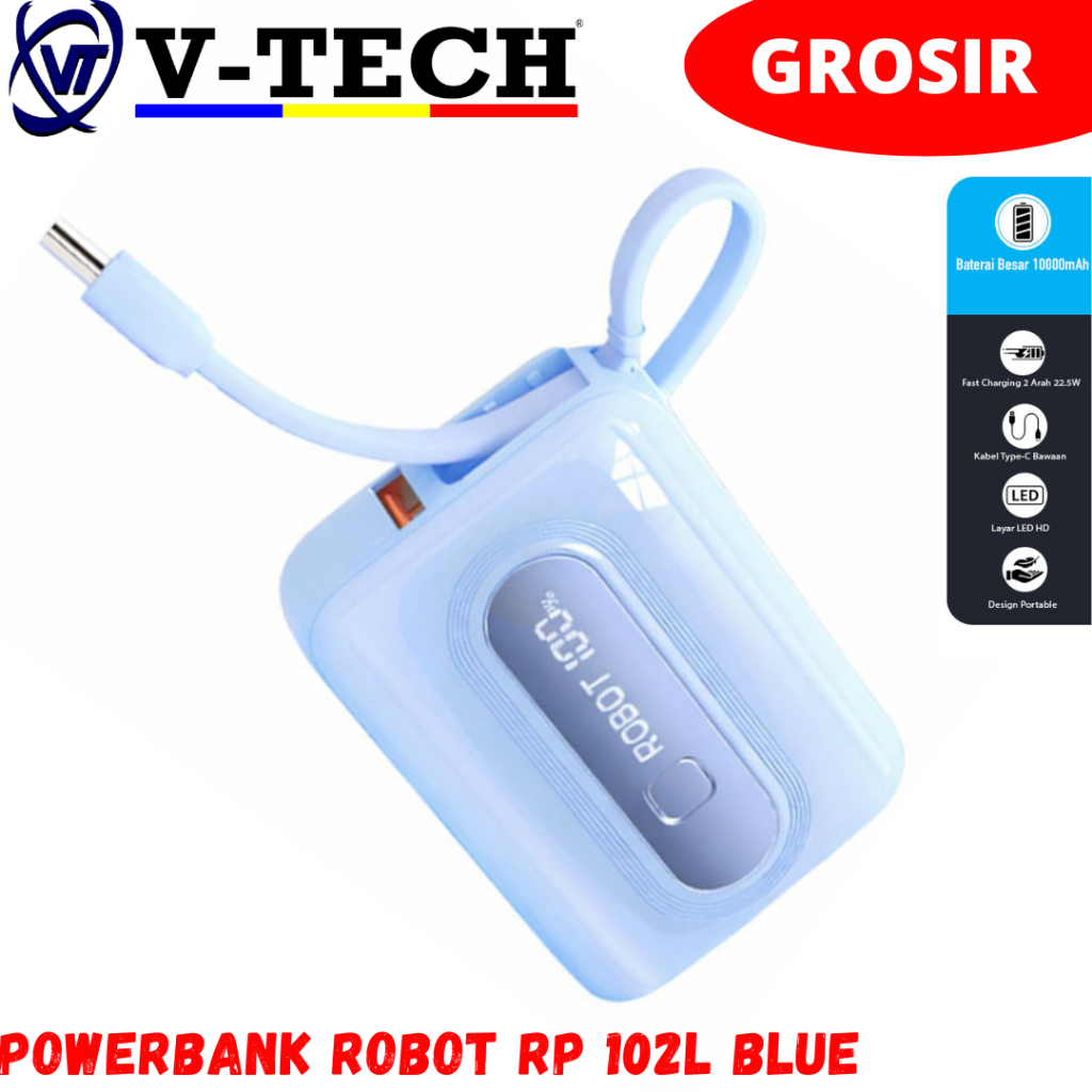 POWERBANK ROBOT RP 102L BLUE