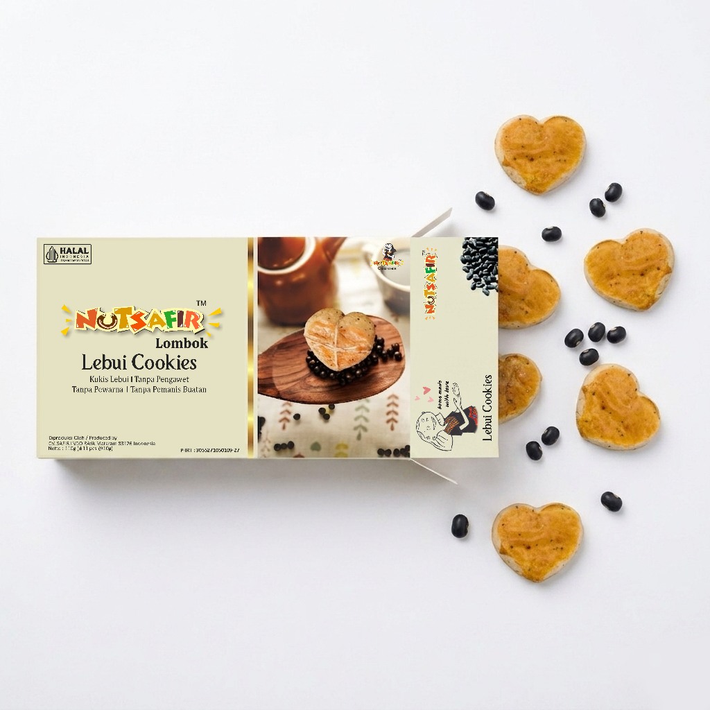 NUTSAFIR COOKIES LEBUI KHAS LOMBOK  | JUARA NASIONAL | SUDAH DI EKSPOR KE BERBAGAI NEGARA. COOKIES l