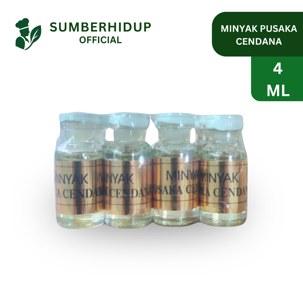 Minyak Pusaka Cendana 4 ml Original - Minyak Wangi Kayu Cendana Murni Aromaterapi Mistis Pusaka Keri