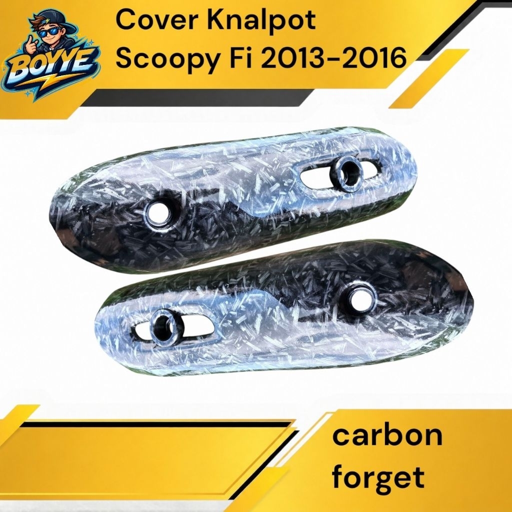 Cover Knalpot Scoopy Fi 2013 - 2016 -Tutup Knalpot Scoopy Lama - Pelindung Knalpot