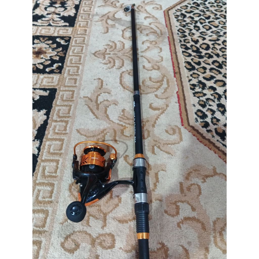 joran telescopic Athena 1 set reel ukuran 3000