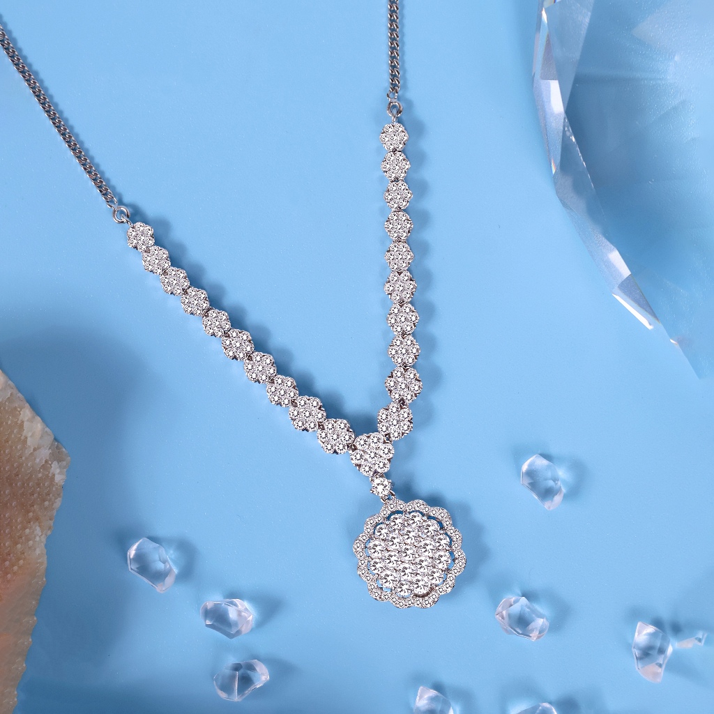 Kalung Berlian Eropa Model Asoka Setting - JB Berlian