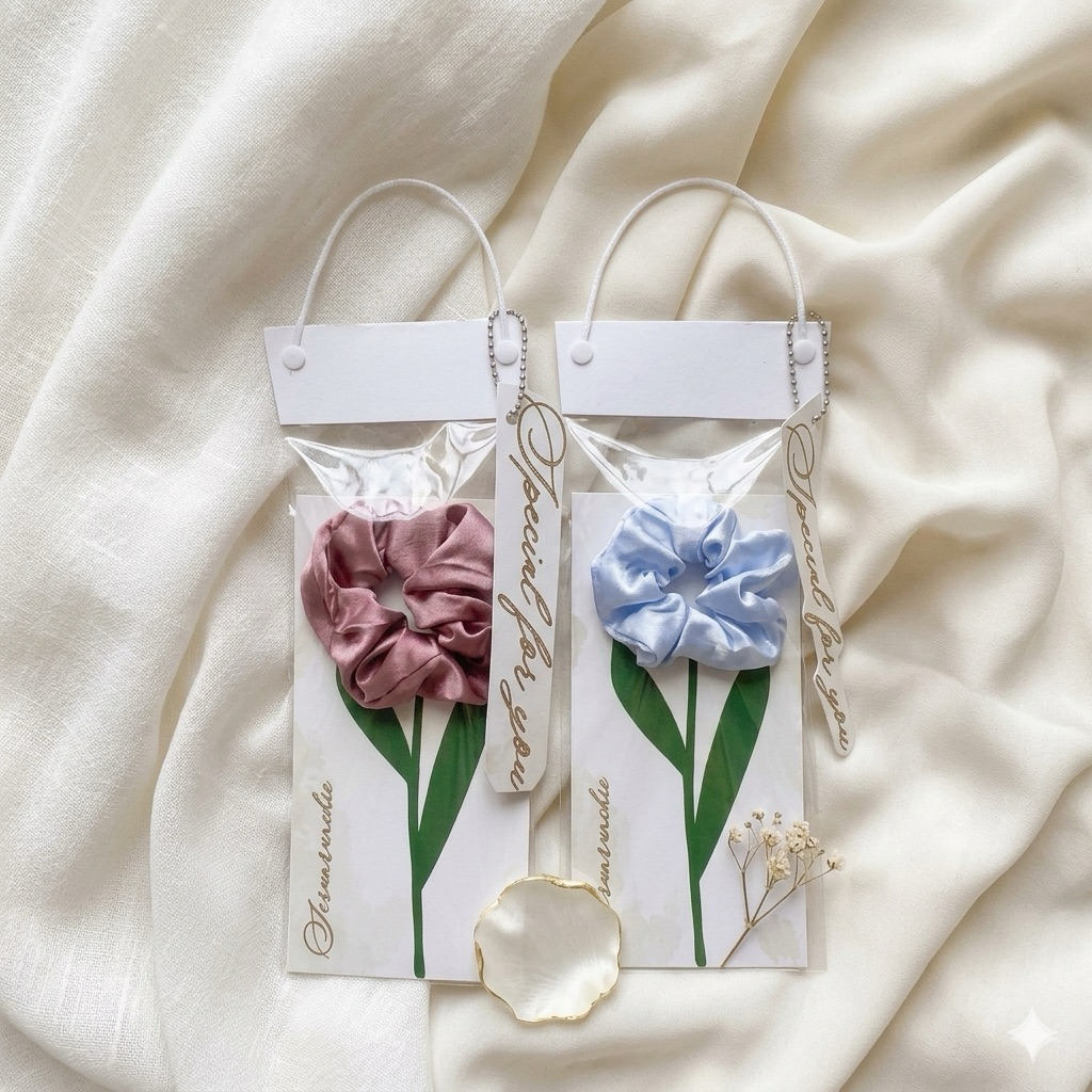 Flower gift scrunchie souvernir unik