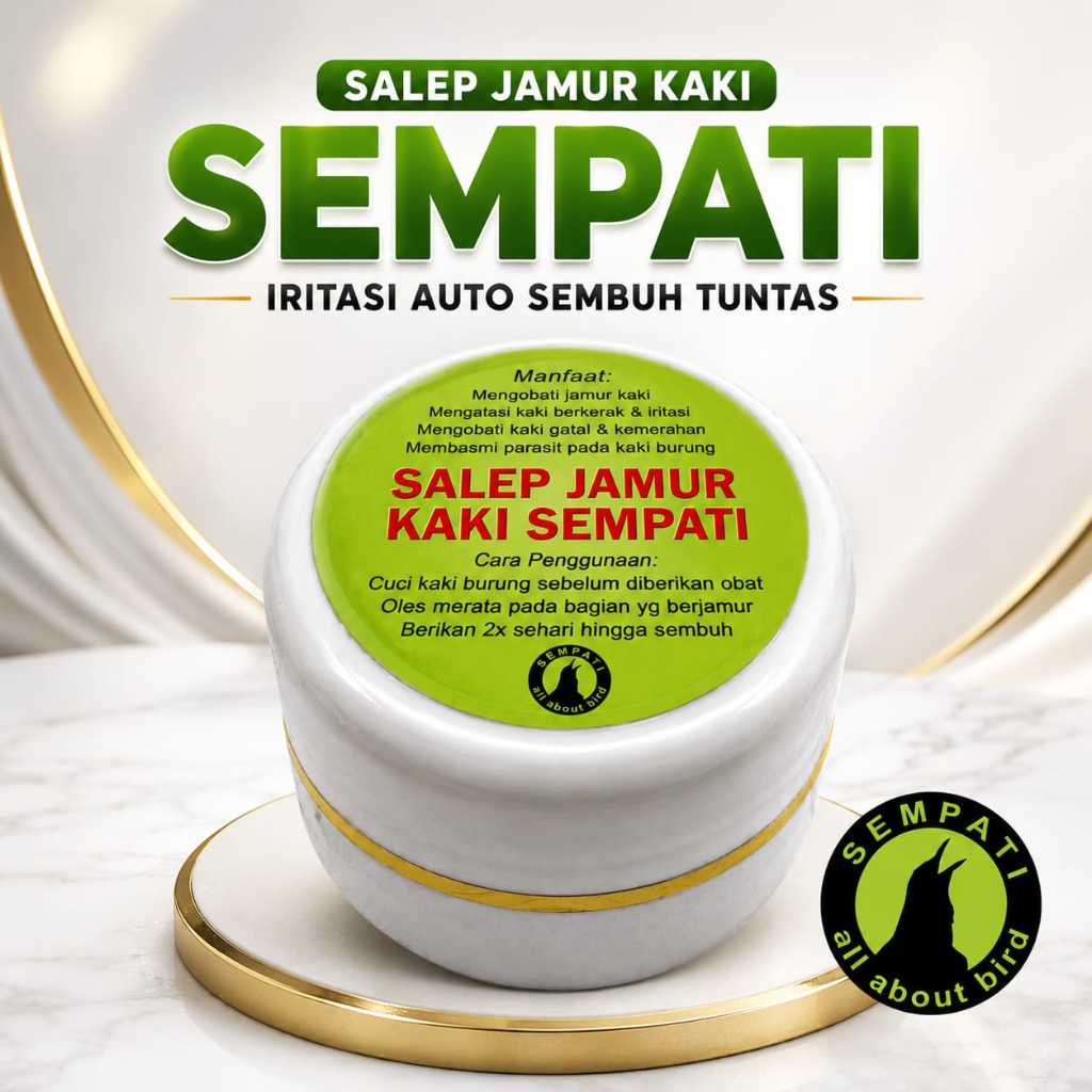 SEMPATI Salep Jamur Kaki 10gr Obat Oles Cream Krim Kaki Burung Atasi Jamuran Bubul Bengkak Luka Pata