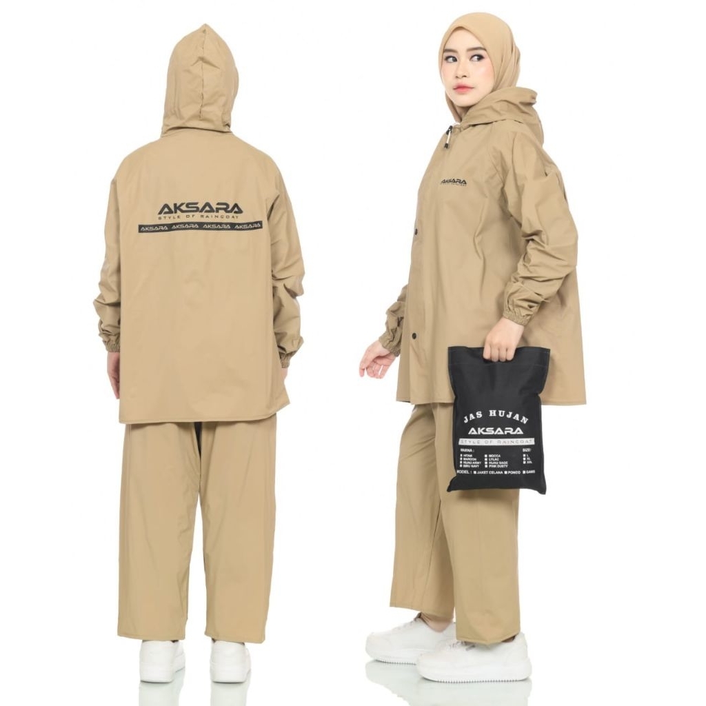 JAS HUJAN AKSARA, RAINCOAT PRIA dan WANITA best QUALITY