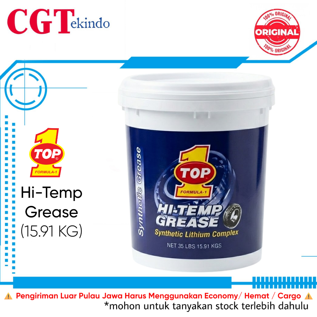 TOP1 Hi-Temp Grease - Minyak Gemuk High Temperature Synthetic Lithium Kompleks NLGI 2 - Ember 15.91K