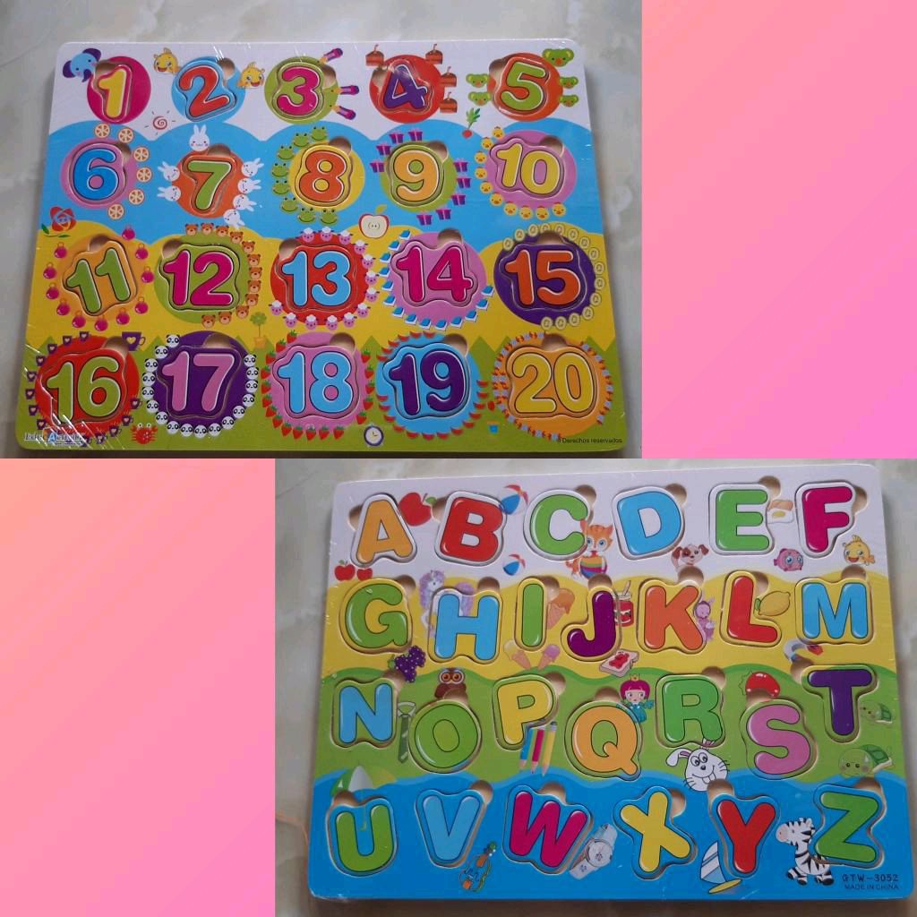 puzzle huruf/puzzle angka bergambar