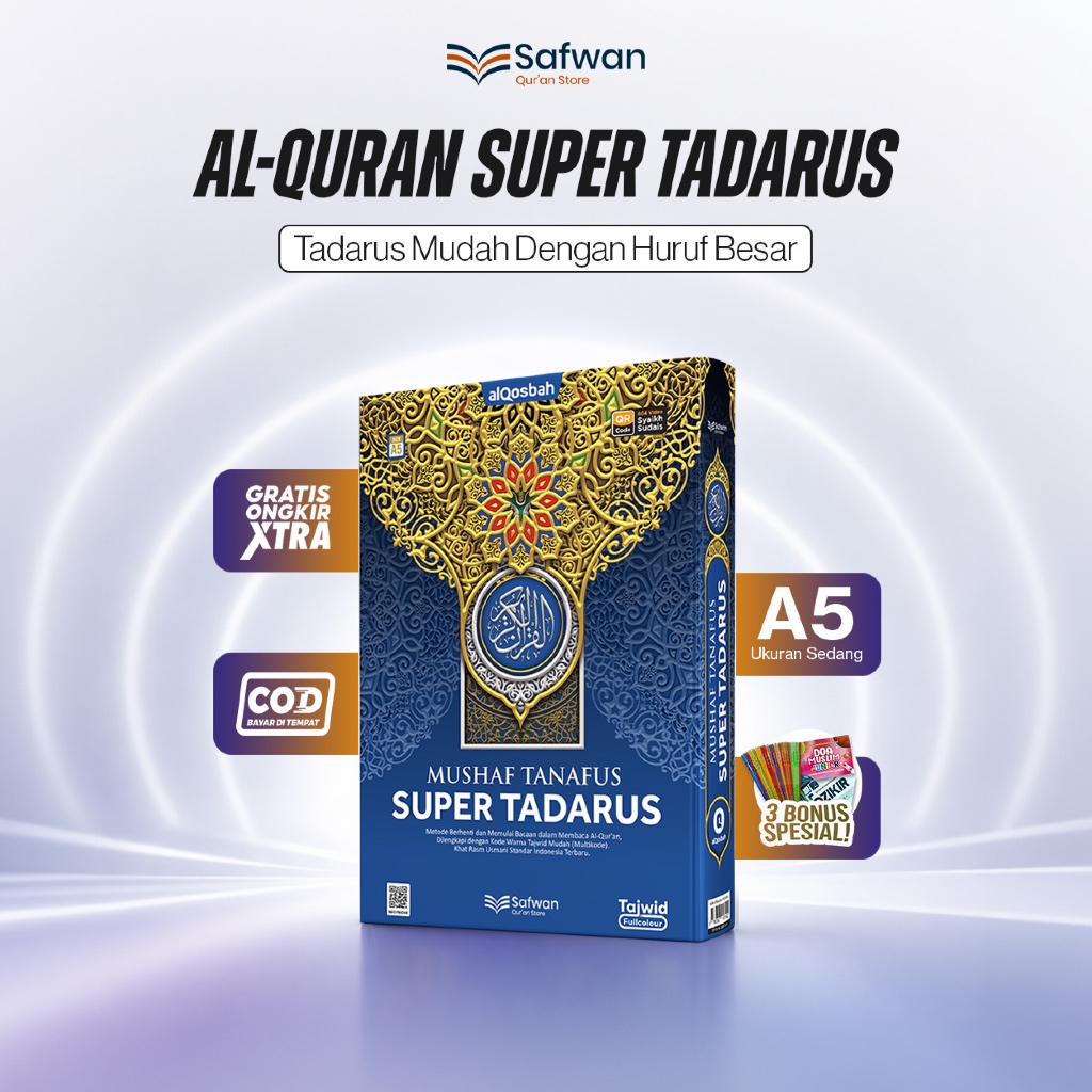 Safwan Al Quran Super Tadarus Tanpa Terjemah Fitur Lengkap Ukuran A5