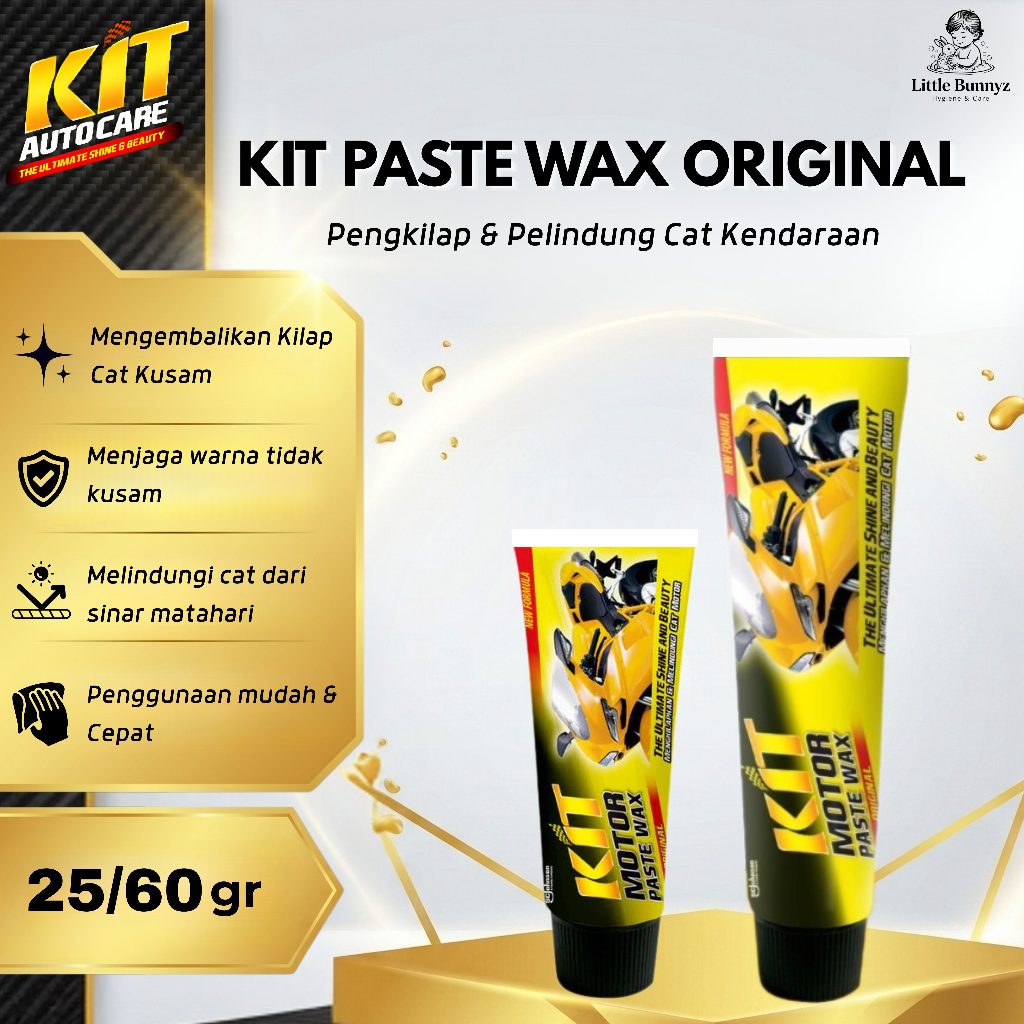 KIT Paste Wax Perawatan Kendaraan Poles - Wax & Poles Body Mobil Motor