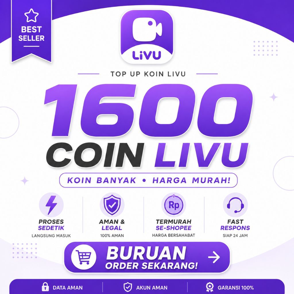 Akun Livu isi Koin Siap Pakai Termurah Se-Shopee Harga Terbaik