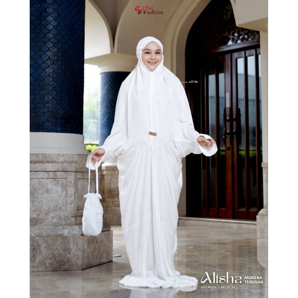 Alisha Mukena Terusan By Fee Fashion