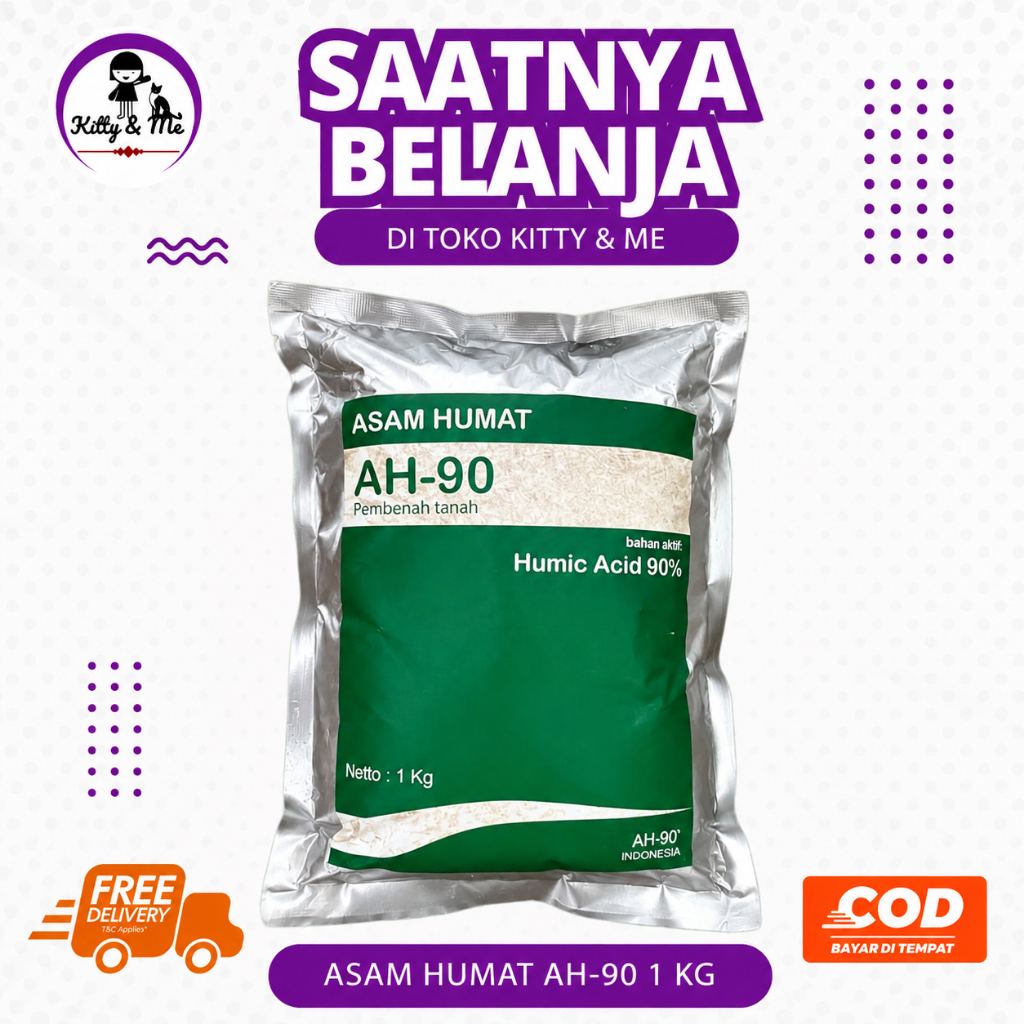 ASAM HUMAT AH-90 1 KG - Asam Humate Original 90% - Asam Humate Untuk Pembenah Tanah