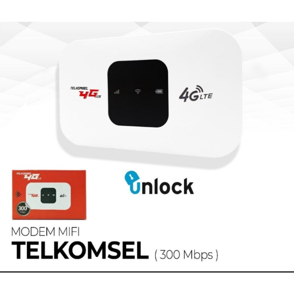 Modem Wifi Telkomsel 4G LTE Unlock All Operator Mifi Murah 300Mbps