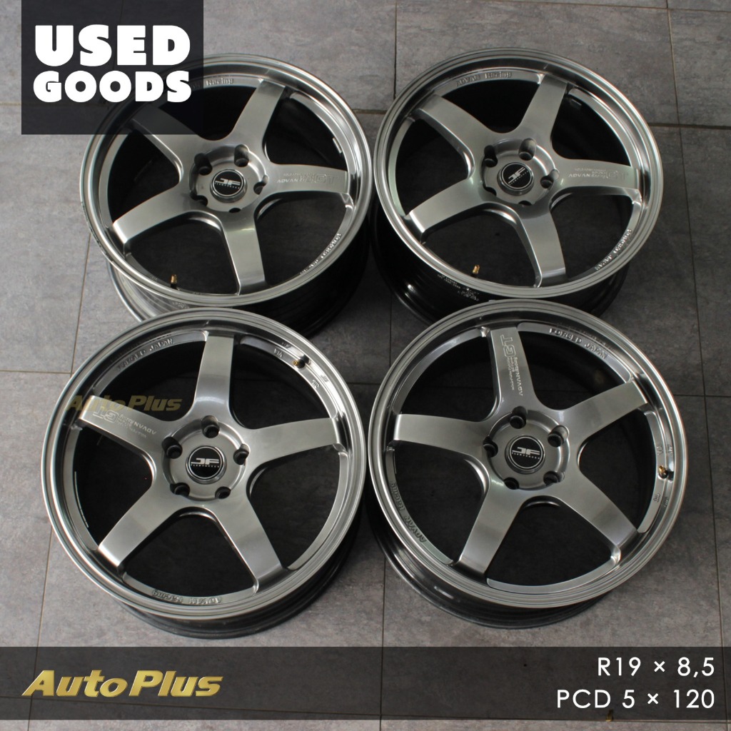 VELG 2ND SECOND JF LUXURY / JF RACING RING 19 PCD 5x120 Dark Gunmetal