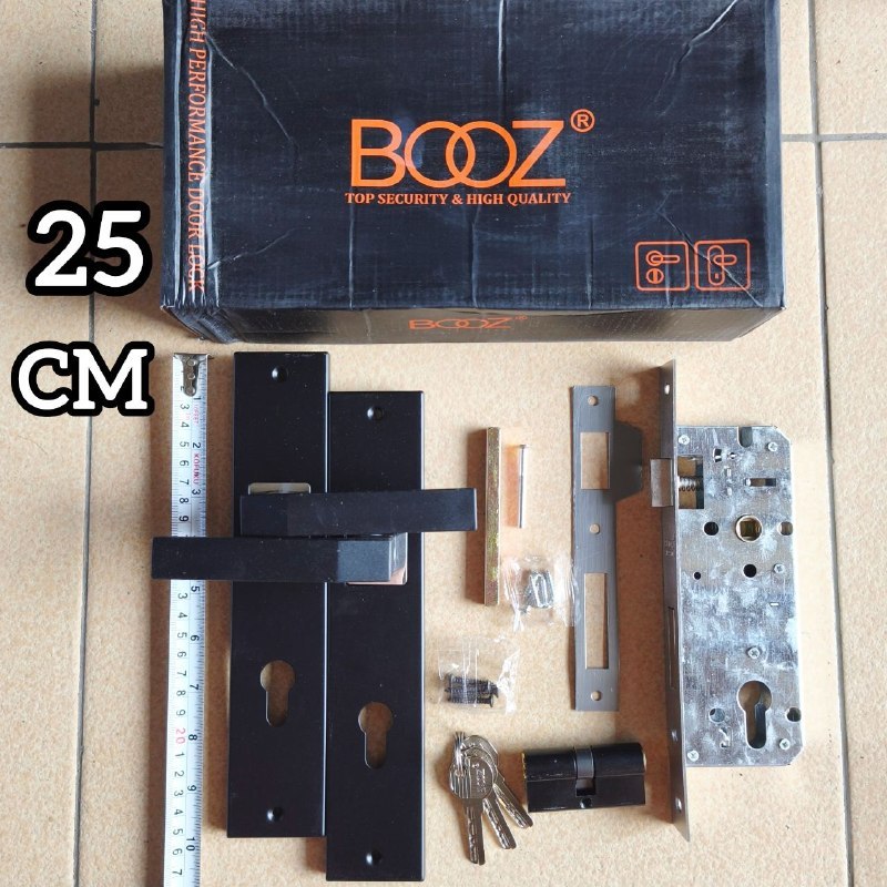 [SATU SET] KUNCI PINTU RUMAH UKURAN BESAR SET 25 CM BOOZ / HANDLE PINTU 25 CM