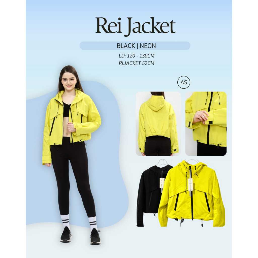 Rei Jacket Woman / Jacket Wanita Crop Adem Lembut Nyaman Sporty Daily All Size