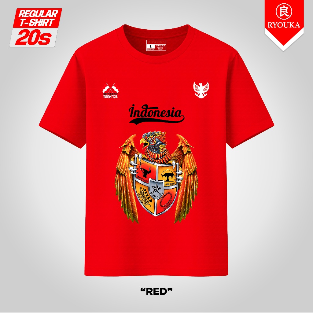 Ryouka Baju Kaos Kemerdekaan Garuda Shield RI1 103