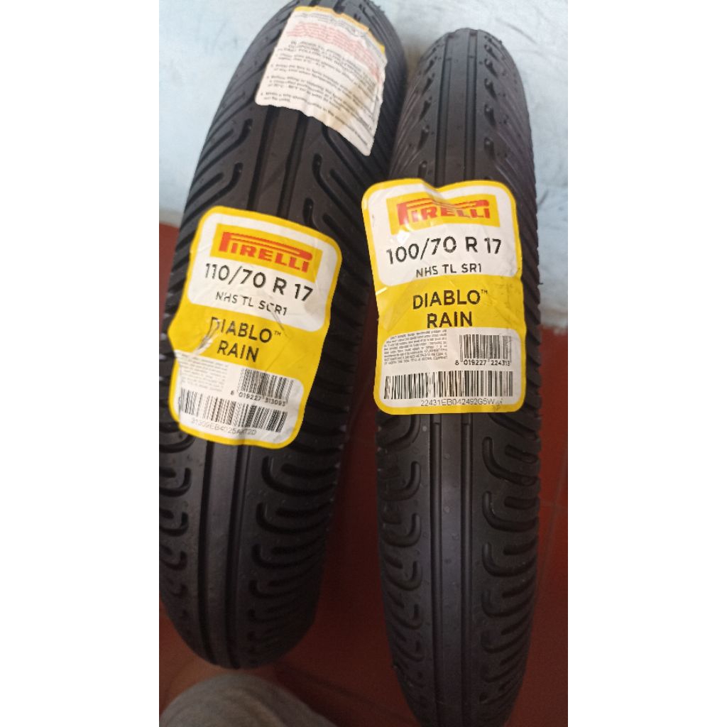 PAKET BAN PIRELLI DIABLO RAIN - 100/70 R 17 & 110/70-17