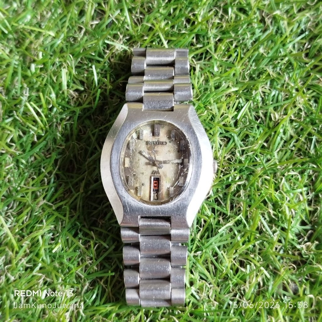 jam tangan pria vintage SEIKO LM lord matic 5606-5100 (Bahan)