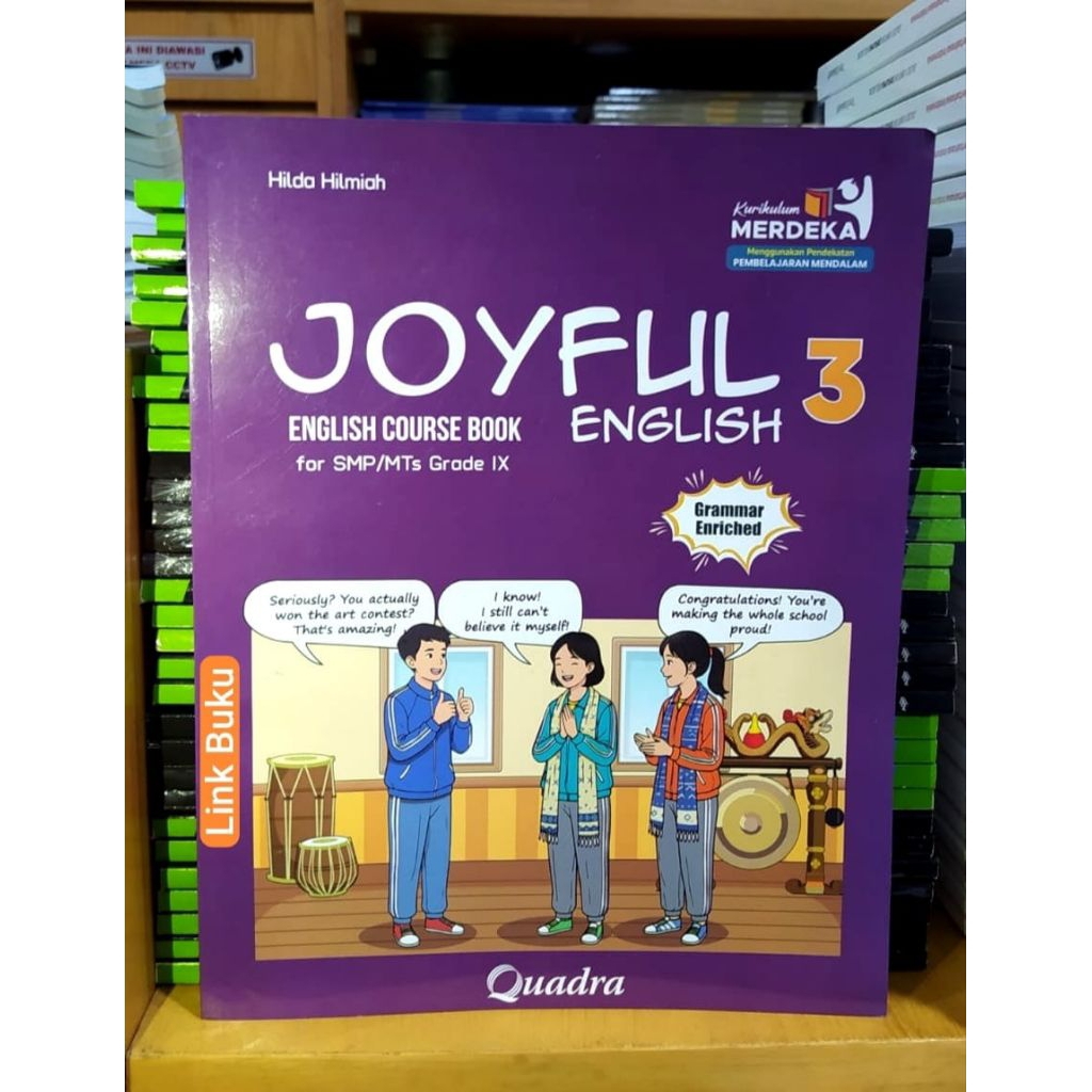 Buku Joyful English Kelas 9 SMP Kurikulum Merdeka Quadra