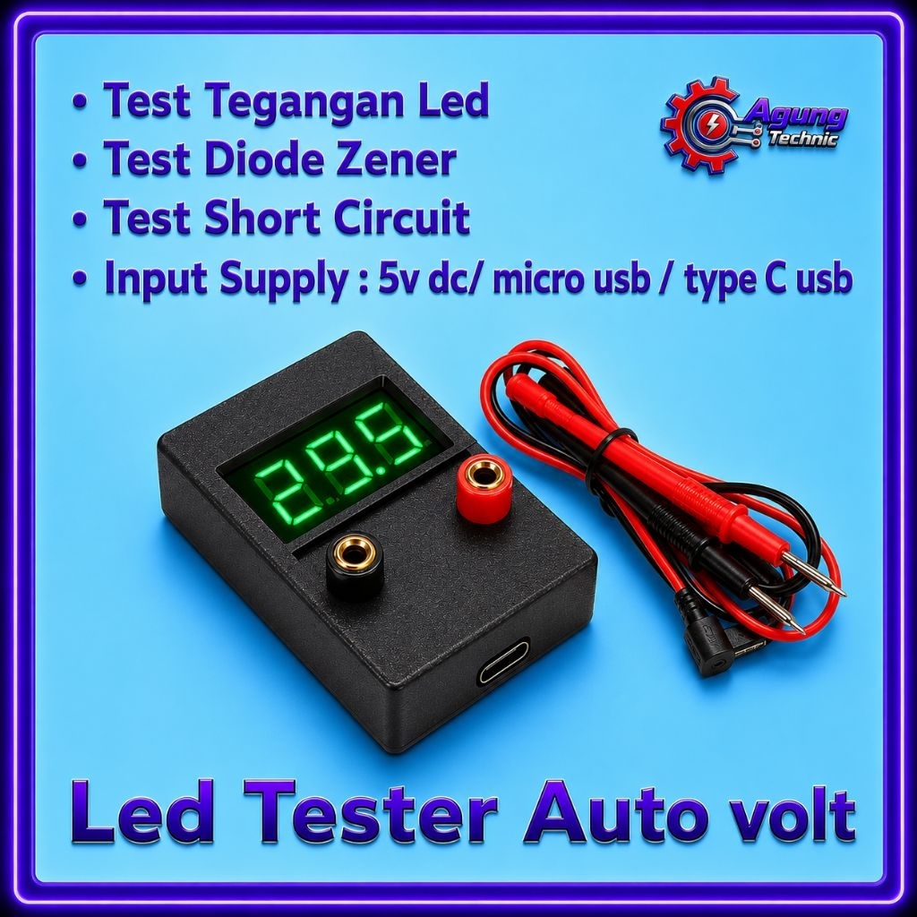 Led tester auto volt alat tes led,backlight dan diode zen