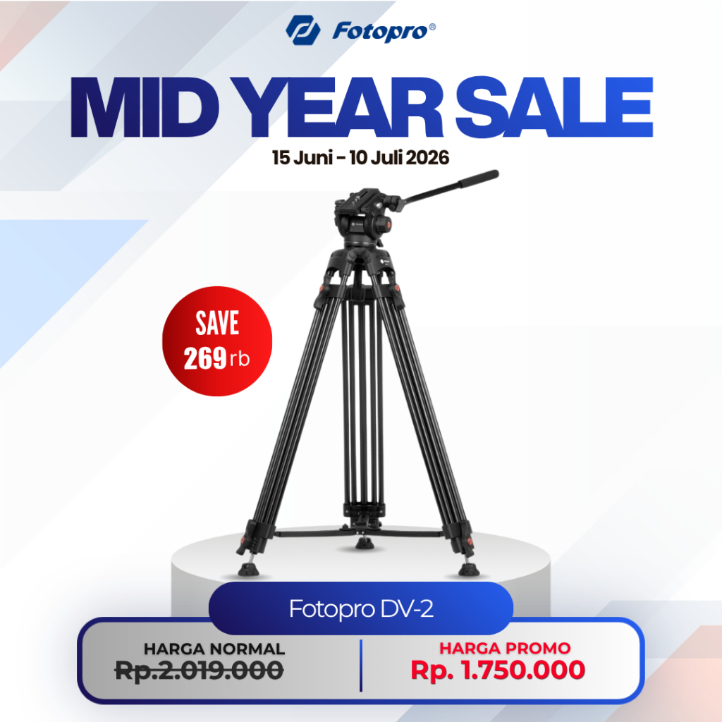 Fotopro Tripod DV 2 Video - Tripod Fotopro DV2 Tripod Kamera Mirrorles