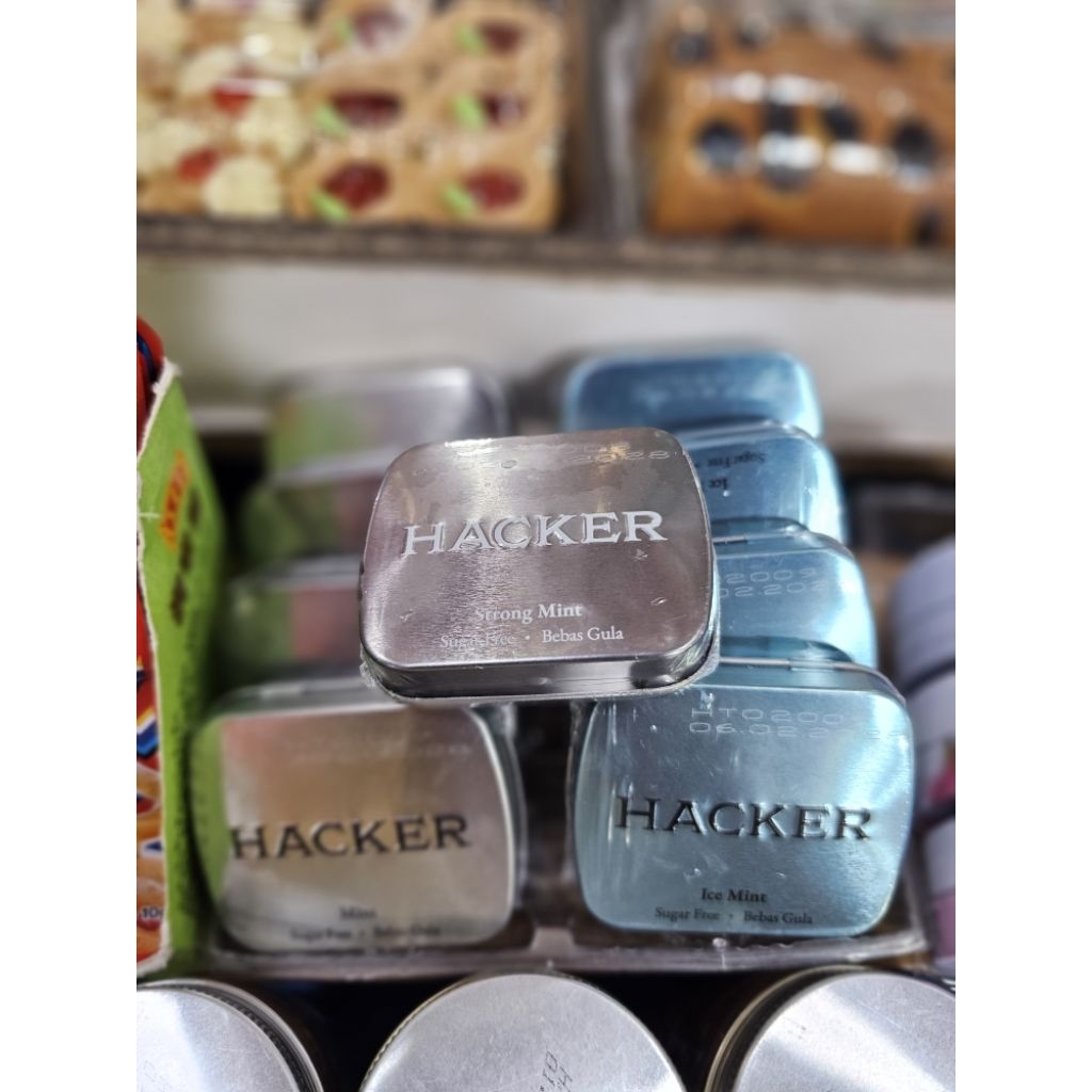 Permen Hacker Bebas Gula (Sugar Free) Rasa Mint / Ice Mint / Strong Mint