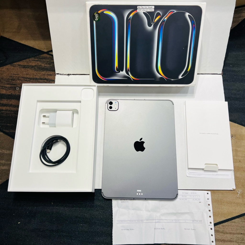 ipad pro second ibox m5 256gb wifi cell full original garansi on februari