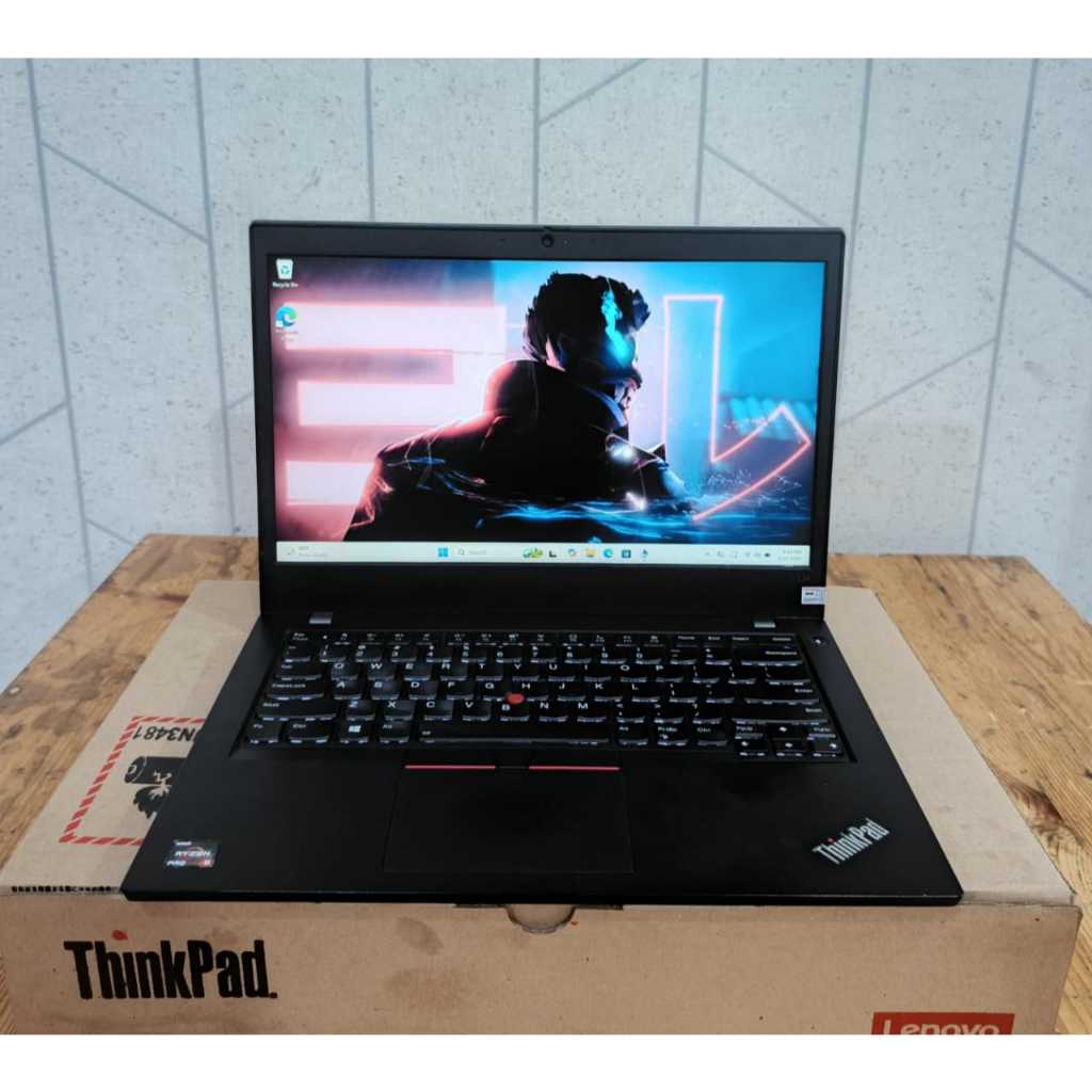 Lenovo Thinkpad L14, Amd Ryzen 5 Pro - 5650U, Ram 16/256Gb, #Touchscreen, #IPS, #Backlight, Lengkap,