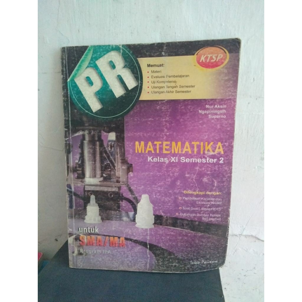 buku PR Matematika untuk SMA/MA kelas 11 semester 2