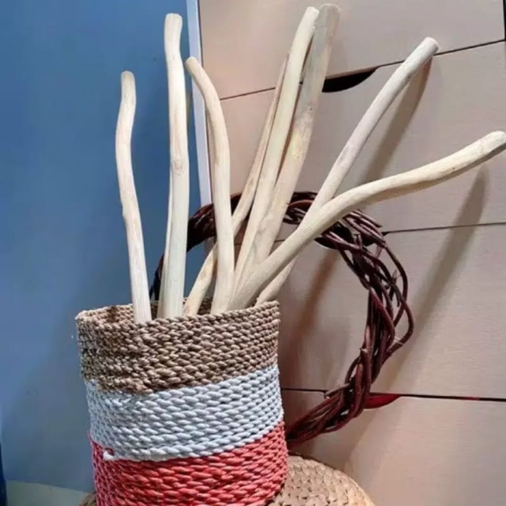 Ranting Kayu Jati Taekwood Macrame Panjang 50Cm