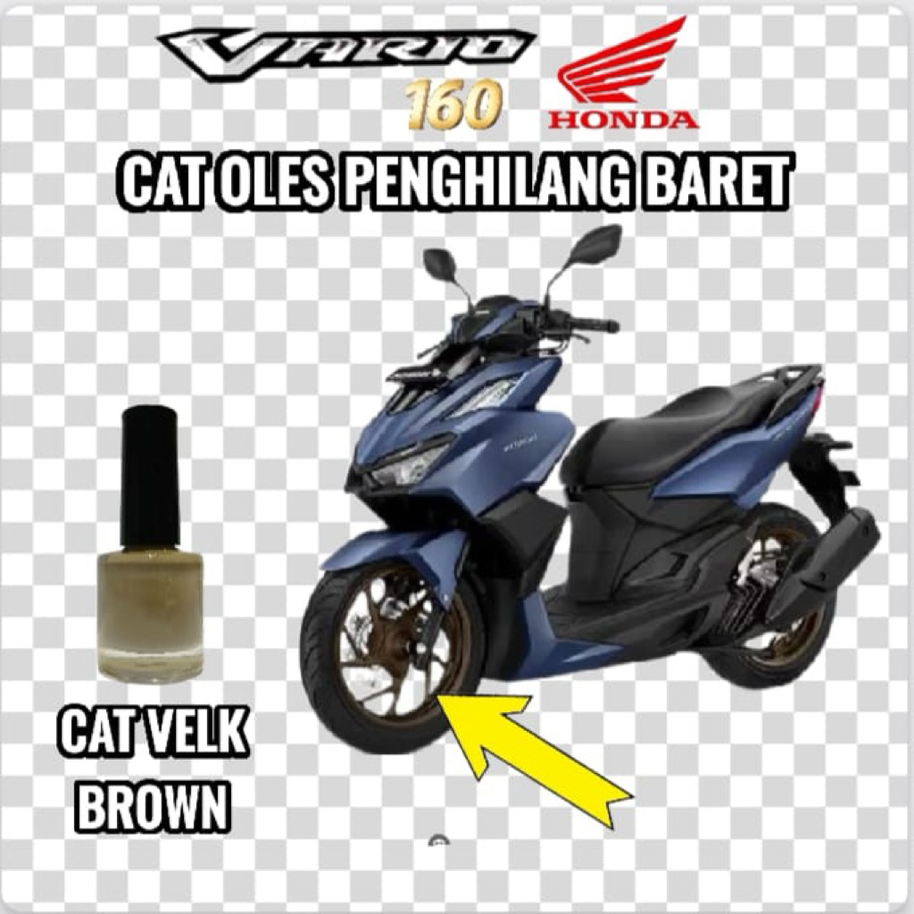 Cat Oles Velg Velk Brown Coklat Penghilang Baret Motor Honda Vario 160 New
