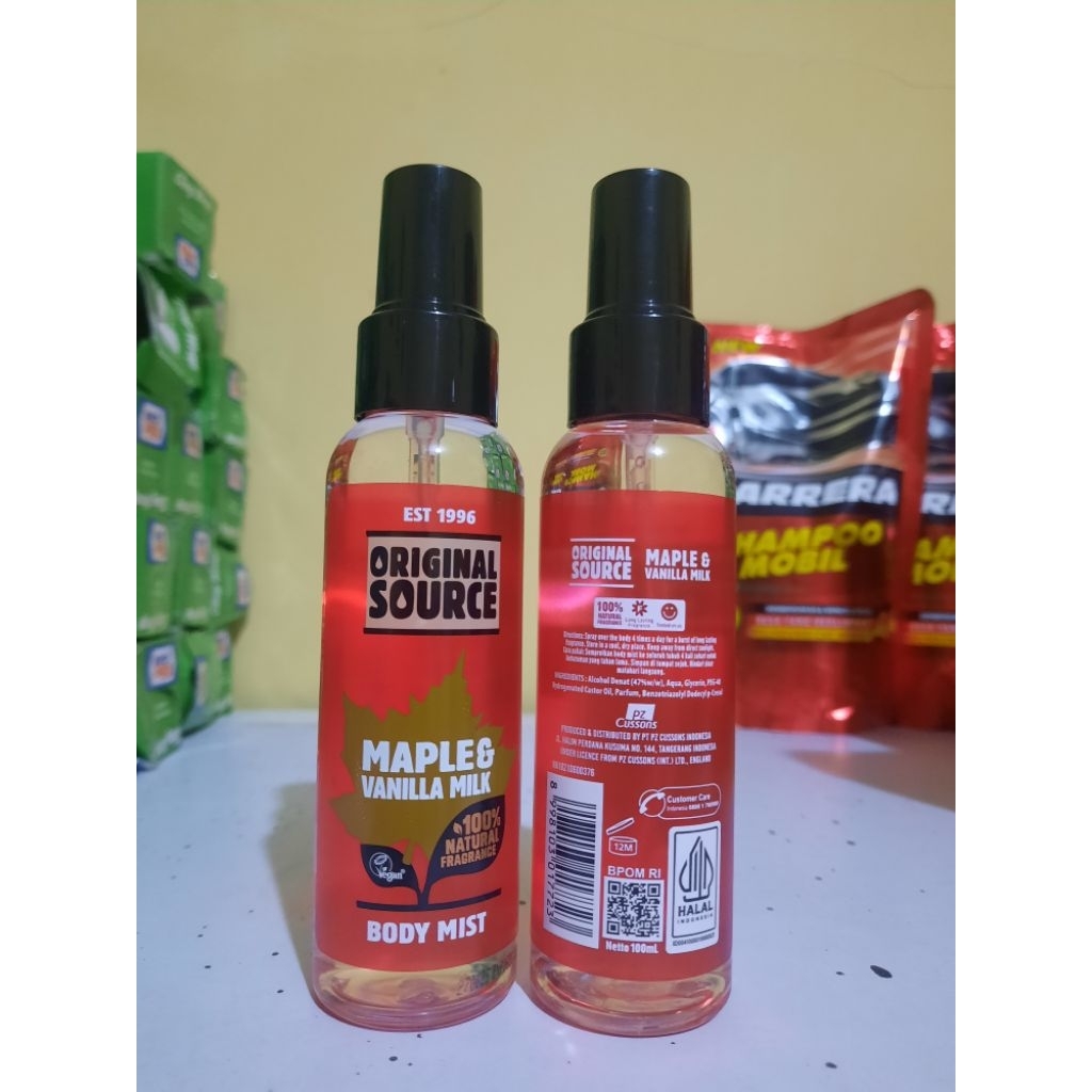 Original Source Body Mist Maple & Vanilla Milk 100ml