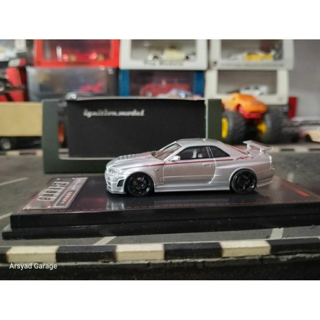 Diecast Ignition Model Nissan Skyline GTR R34 Z Tune Silver