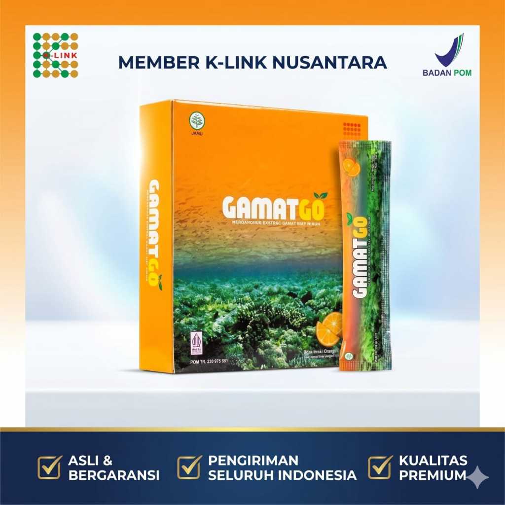 GAMAT GO Ekstrak Gamat Emulsion Klink Original 15 Sachet Membantu Regenerasi Sel