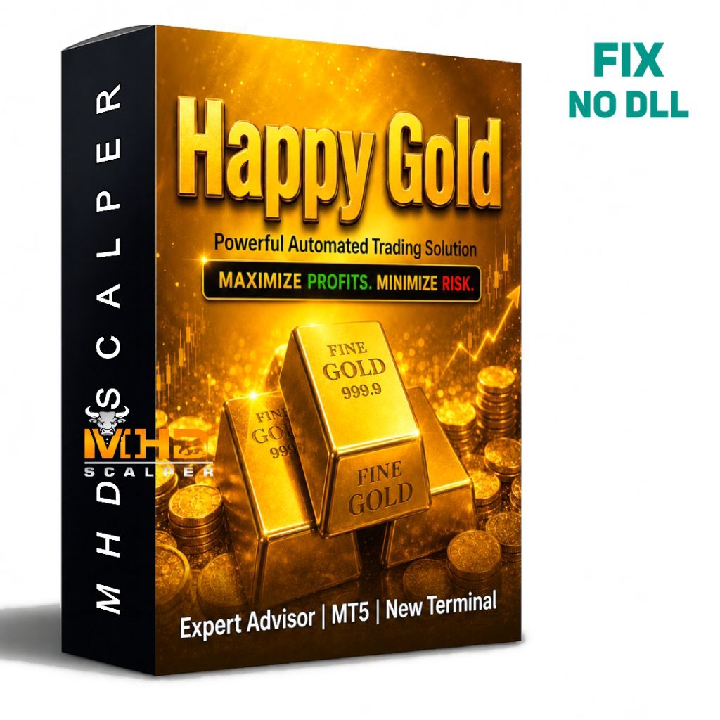 EA Happy Gold MT5 (Scalp) v2.1 Robot Trading Full Access