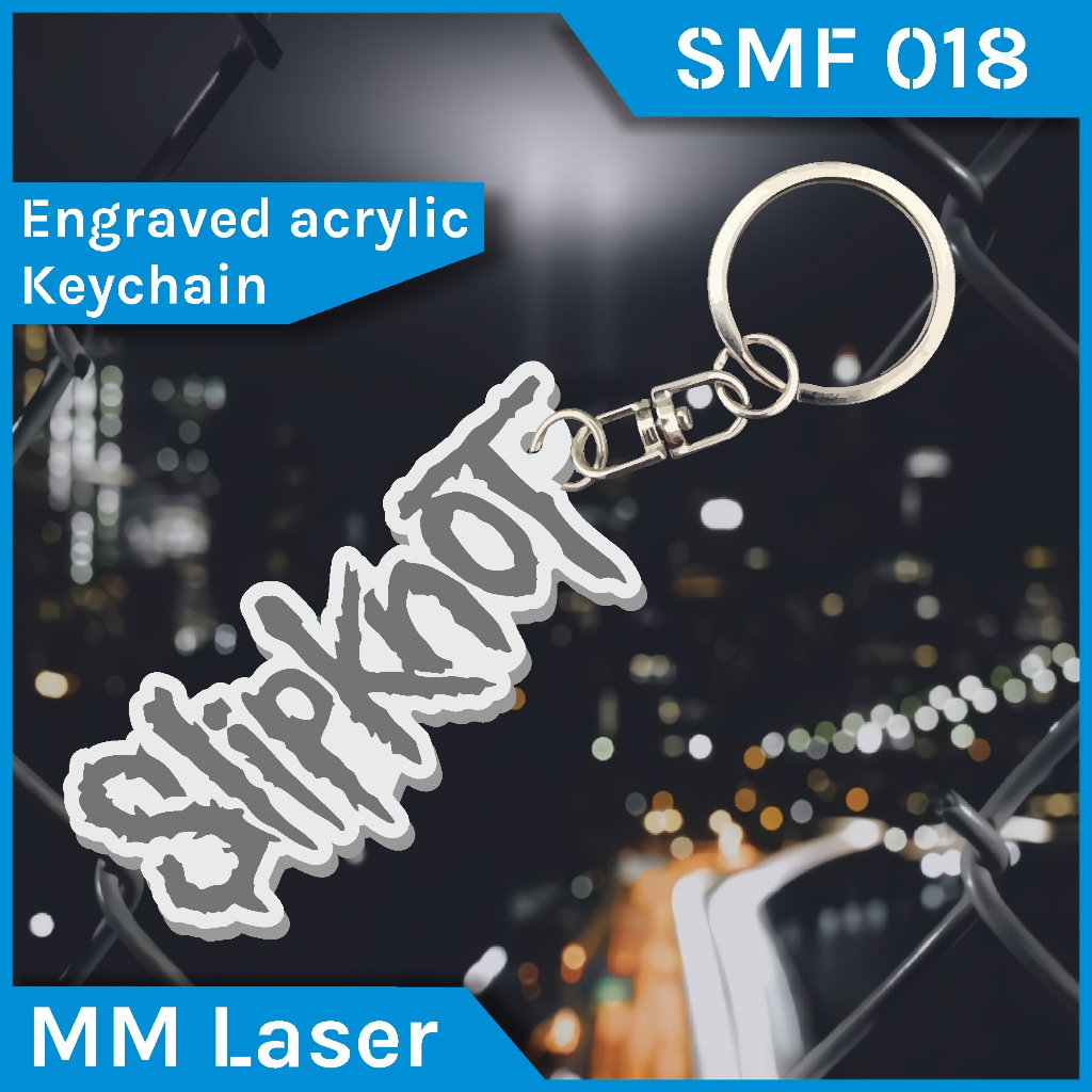 SMF 018 acrylic keychain slipknot | keychain slipknot acrylic | gantungan kunci akrilik slipknot  | 