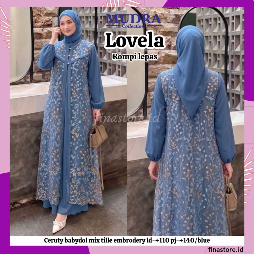 Gamis Mudra Collection / Gamis Terbaru / Gamis Wanita / Gamis Premium / Gamis Pesta / One Set / Sete