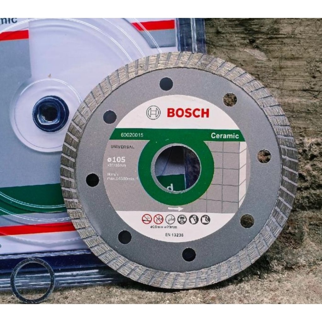 Grinda BOSCH 4 Inch 105 mm Mata Grinda Potong Keramik Granit Turbo-
