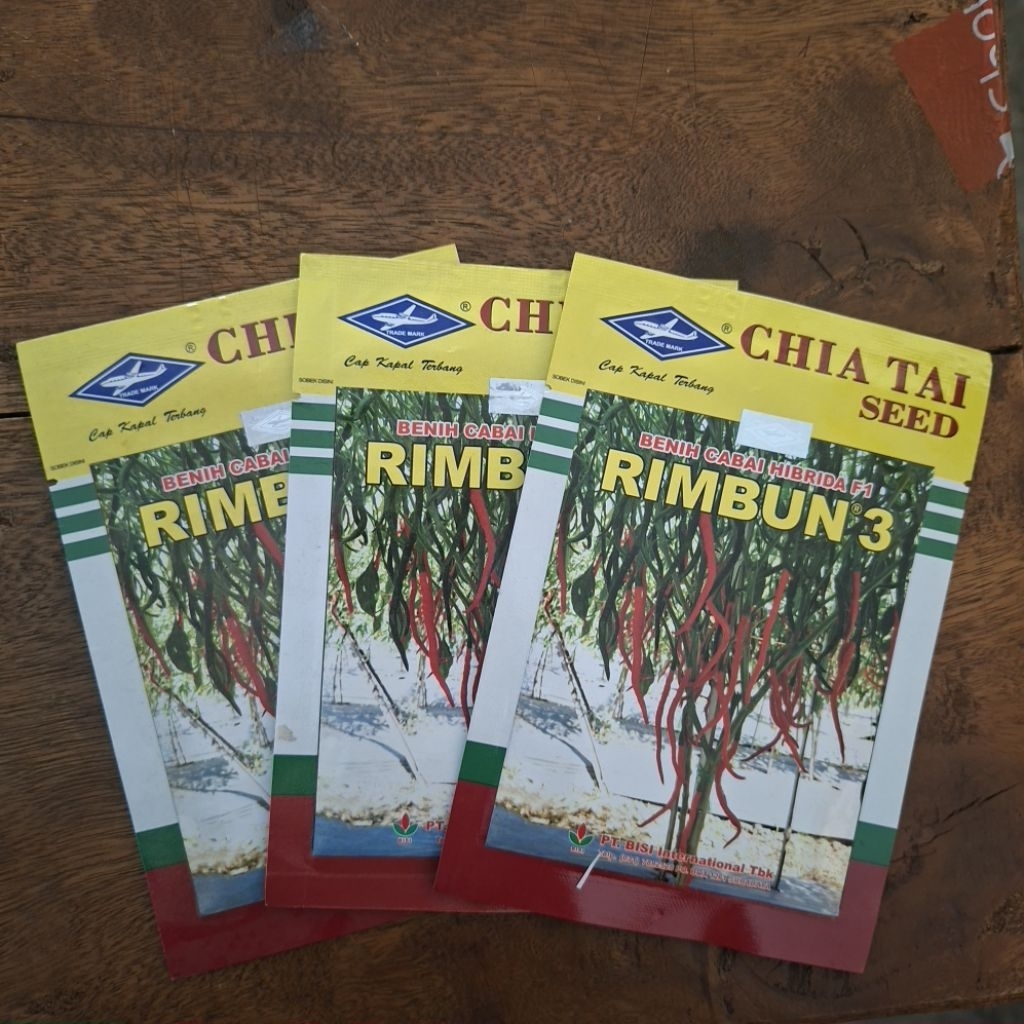 Benih Cabe Keriting RIMBUN 3 F1 10 Gram Cap Kapal Terbang