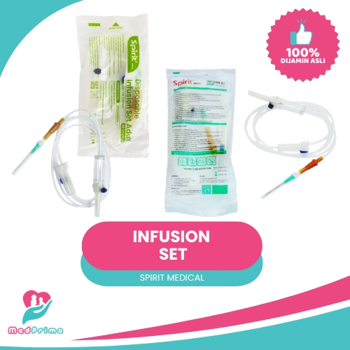Infus Set Dewasa dan Anak Selang Infusion Set With Needle SPIRIT Medical