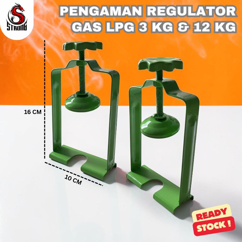 STRONG Pengaman Kompor Gas / Pengunci Regulator Gas / Penjepit Regulator Gas 3 KG 12 KG