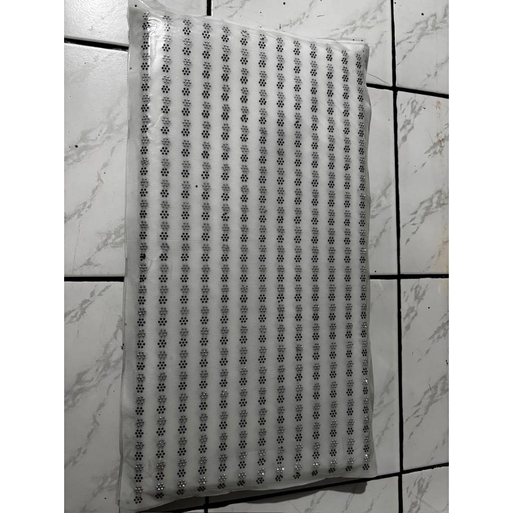 Payet Tempel/Payet Gosok Motif Kristal Kecil
