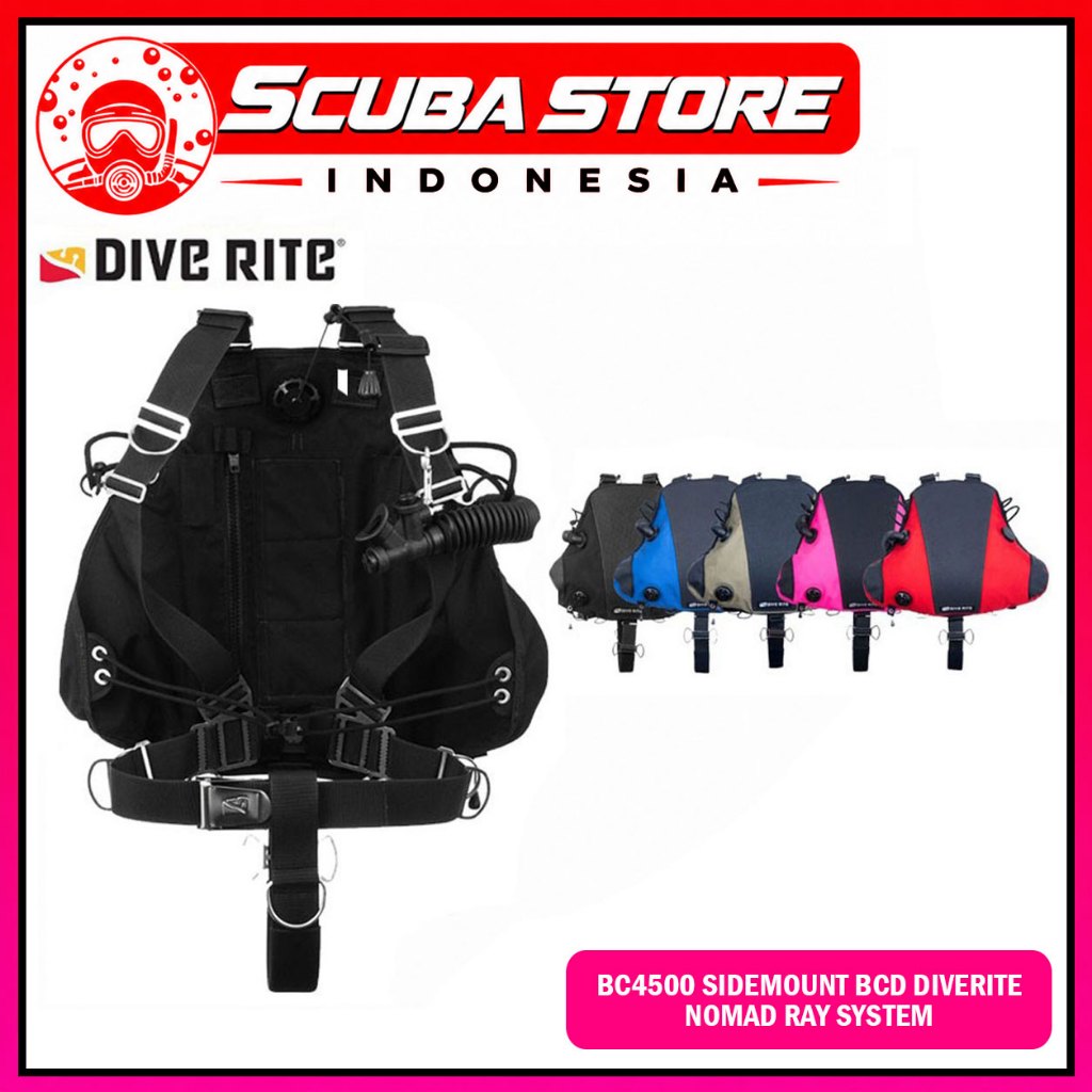 BC4500 BCD Sidemount Diverite Nomad Ray System Dive Rite Scuba BC Technical Diving Selam