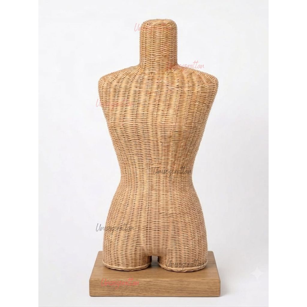 Display Torso / Display Bikini / Boneka Pakaian Dalam / Boneka Display Rotan/ Patung Display Baju / 