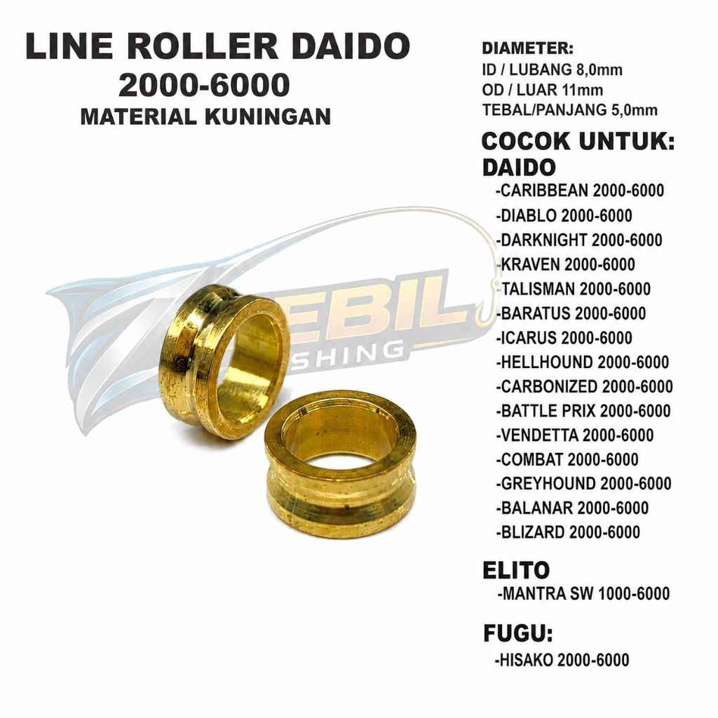 Line Roller  + Bearing Pancing Daido 2000 - 6000